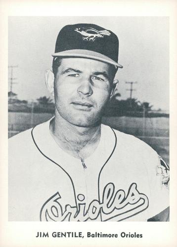 1960 Jay Publishing Baltimore Orioles Set B #NNO Jim Gentile Front