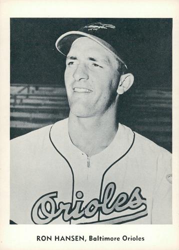 1960 Jay Publishing Baltimore Orioles Set B #NNO Ron Hansen Front
