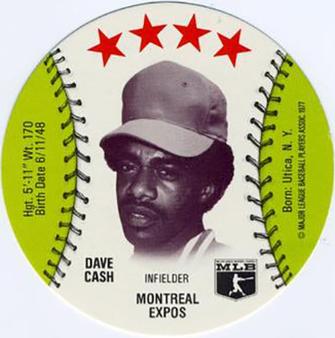 1977 Saga Discs #NNO Dave Cash Front