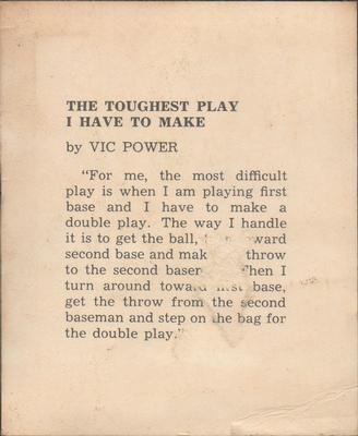 1959 Kahn's Wieners #NNO Vic Power Back