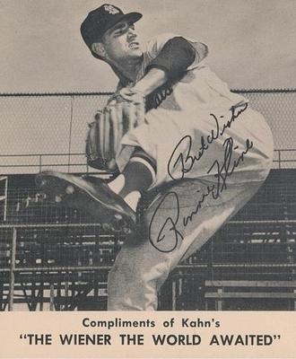 1960 Kahn's Wieners #NNO Ron Kline Front