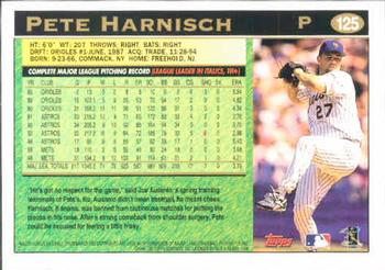 1997 Topps #125 Pete Harnisch Back