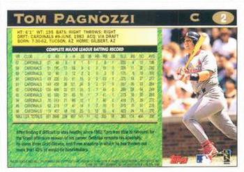 1997 Topps #2 Tom Pagnozzi Back