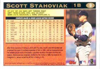 1997 Topps #9 Scott Stahoviak Back