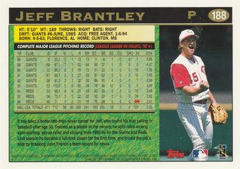 1997 Topps #188 Jeff Brantley Back