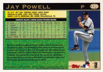 1997 Topps #339 Jay Powell Back