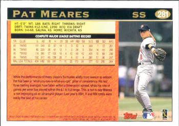 1997 Topps #281 Pat Meares Back