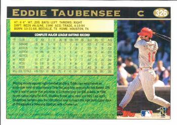 1997 Topps #326 Eddie Taubensee Back