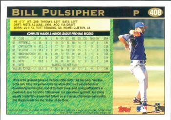1997 Topps #408 Bill Pulsipher Back