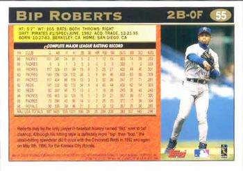 1997 Topps #55 Bip Roberts Back