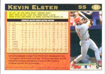 1997 Topps #61 Kevin Elster Back