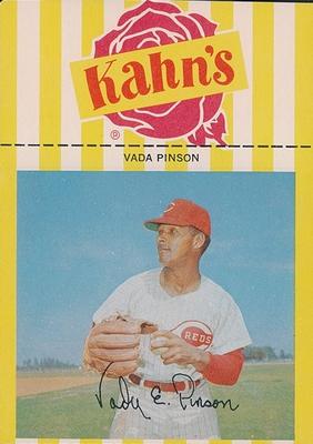 1967 Kahn's Wieners #NNO Vada Pinson  Front