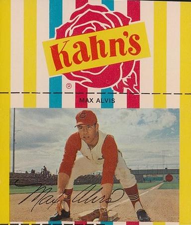 1968 Kahn's Wieners #NNO Max Alvis  Front
