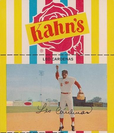 1968 Kahn's Wieners #NNO Leo Cardenas  Front