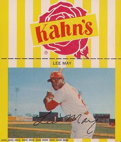 1968 Kahn's Wieners #NNO Lee May  Front