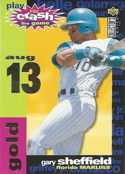 1995 Collector's Choice - You Crash the Game Gold #CG18 Gary Sheffield  Front