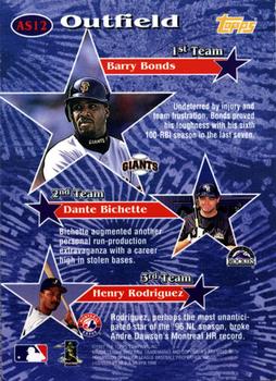 1997 Topps - All-Stars #AS12 Barry Bonds Back