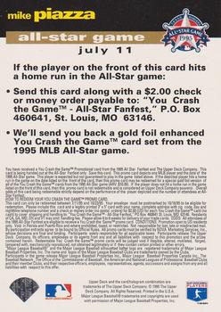 1995 Collector's Choice - You Crash the All-Star Game #NNO Mike Piazza Back