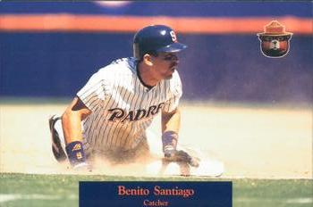 1992 San Diego Padres Smokey #NNO Benito Santiago Front