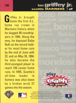 1995 Collector's Choice - You Crash the Game Silver Exchange #CR8 Ken Griffey Jr. Back