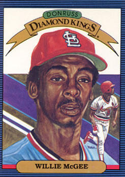 1986 Donruss #3 Willie McGee Front