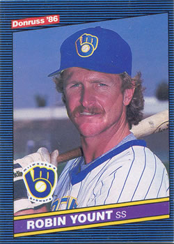 1986 Donruss #48 Robin Yount Front