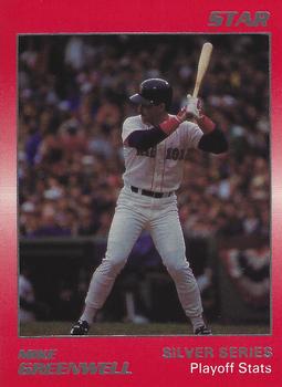 1988 Star Silver #30 Mike Greenwell Front