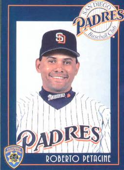 1995 San Diego Padres Police #8 Roberto Petagine Front