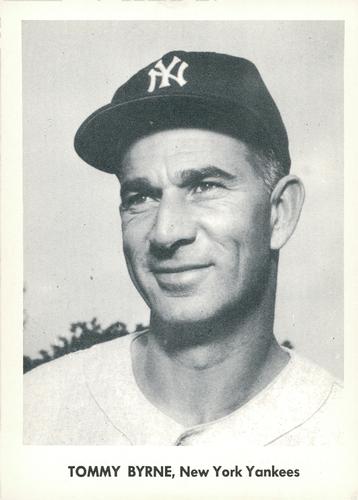 1957 Jay Publishing New York Yankees Picture Portfolio 5x7 #NNO Tommy Byrne Front