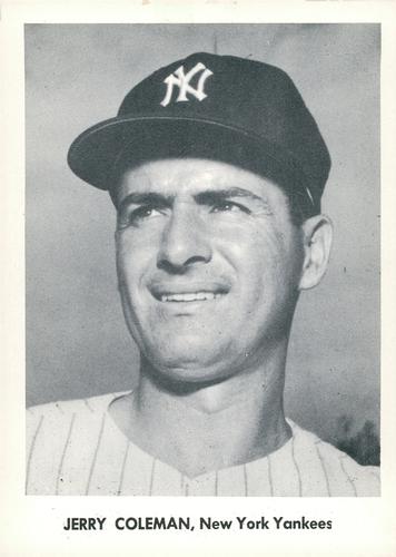 1957 Jay Publishing New York Yankees Picture Portfolio 5x7 #NNO Jerry Coleman Front