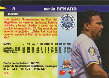 1997-98 Line Up Venezuelan Winter League #8 Marvin Benard Back