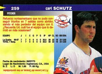 1997-98 Line Up Venezuelan Winter League #259 Carl Schutz Back
