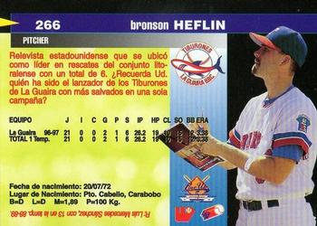 1997-98 Line Up Venezuelan Winter League #266 Bronson Heflin Back