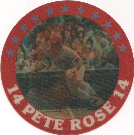 1987 Sportflics - Superstar Discs #17 Pete Rose Front