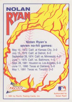 1992 Pacific Nolan Ryan Texas Express II - Gold #NNO Nolan Ryan Back