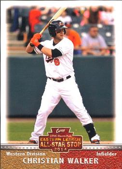 2014 Grandstand Eastern League All-Stars Western Squad #28 Christian Walker Front