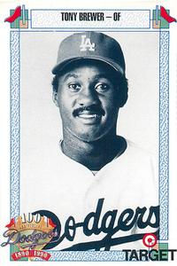 1990 Target Dodgers #76 Tony Brewer Front