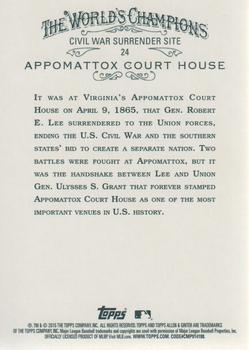 2015 Topps Allen & Ginter #24 Appomattox Court House Back