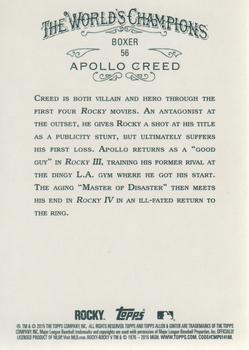 2015 Topps Allen & Ginter #56 Apollo Creed Back