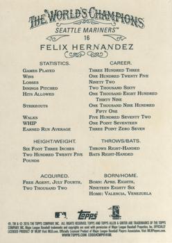 2015 Topps Allen & Ginter #16 Felix Hernandez Back