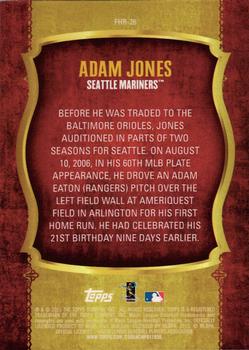 2015 Topps - First Home Run (Series One) #FHR-26 Adam Jones Back