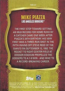 2015 Topps - First Home Run (Series One) #FHR-37 Mike Piazza Back