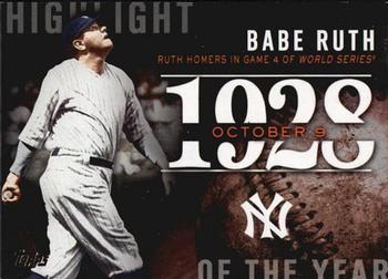 2015 Topps - Highlight of the Year #H-2 Babe Ruth Front