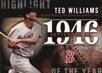 2015 Topps - Highlight of the Year #H-6 Ted Williams Front
