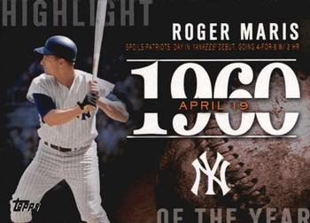 2015 Topps - Highlight of the Year #H-11 Roger Maris Front