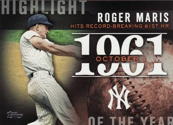 2015 Topps - Highlight of the Year #H-12 Roger Maris Front