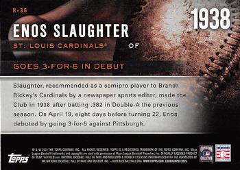 2015 Topps - Highlight of the Year #H-36 Enos Slaughter Back