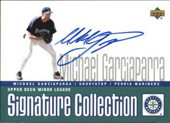 2002 Upper Deck Minor League - Signature Collection #MG Michael Garciaparra Front