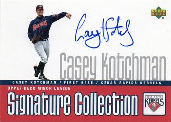 2002 Upper Deck Minor League - Signature Collection #CK Casey Kotchman Front