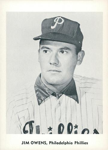 1960 Jay Publishing Philadelphia Phillies Set B #NNO Jim Owens Front